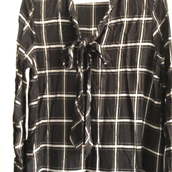 Zara windowpane gingham long sleeve dress - Picture 2 of 5